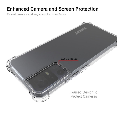Силиконов калъф Anti Shock Enkay HAT PRINCE за TCL 40 SE, Прозрачен