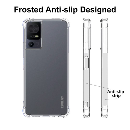 Силиконов калъф Anti Shock Enkay HAT PRINCE за TCL 40 SE, Прозрачен
