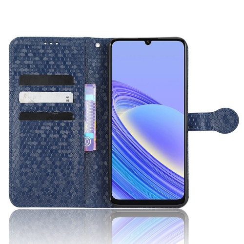 Калъф Тефтер Dot Pattern за TCL 40 SE, Тъмно син