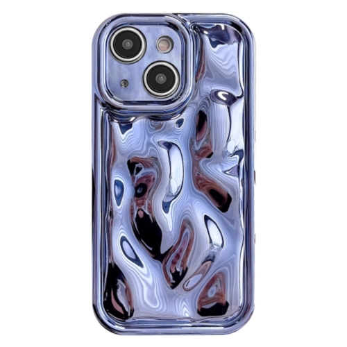 Силиконов калъф 3D Effect Meteorite за iPhone 15, Син
