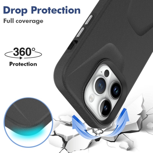 Удароустойчив калъф Shockproof за iPhone 15 Pro, Черен
