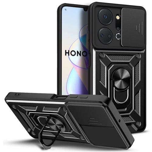 Удароустойчив калъф Slide Camera за Huawei Honor X7a 5G, Черен