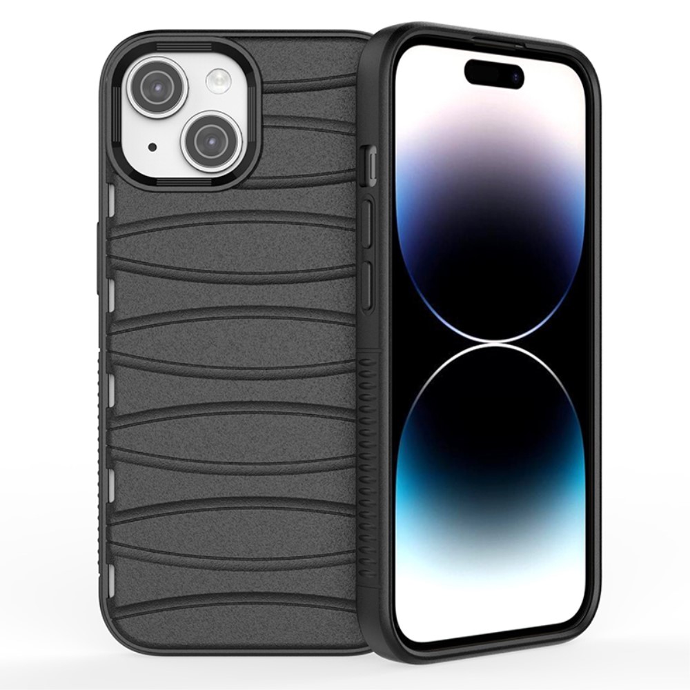 Силиконов калъф BIBERCAS за iPhone 15, Черен