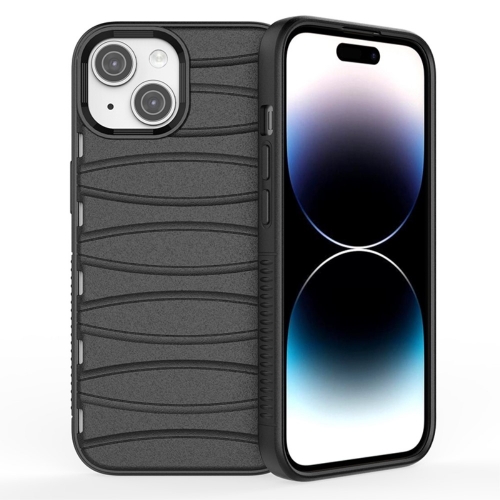Силиконов калъф BIBERCAS за iPhone 15, Черен