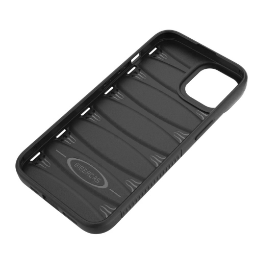 Силиконов калъф BIBERCAS за iPhone 15, Черен