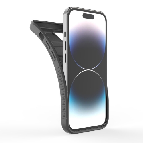 Силиконов калъф BIBERCAS за iPhone 15, Черен
