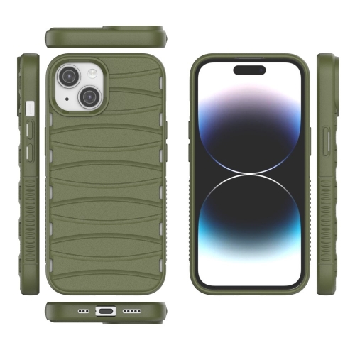 Силиконов калъф BIBERCAS за iPhone 15, Зелен