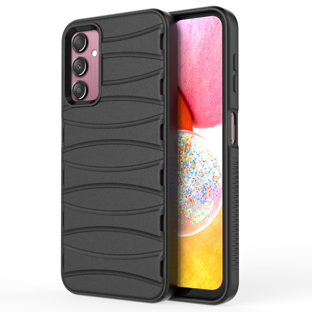 Силиконов калъф BIBERCAS за Samsung Galaxy A14, Черен