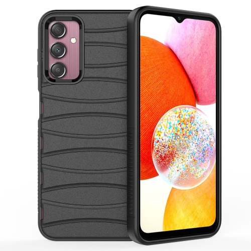 Силиконов калъф BIBERCAS за Samsung Galaxy A14, Черен