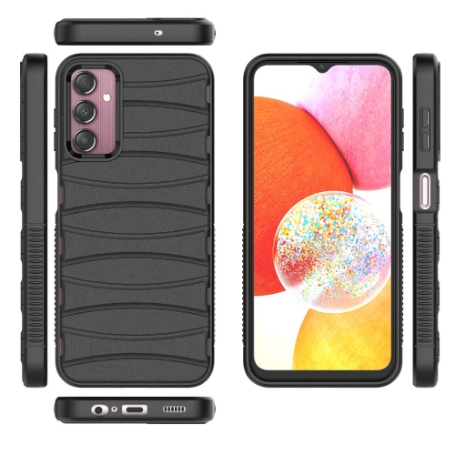 Силиконов калъф BIBERCAS за Samsung Galaxy A14, Черен