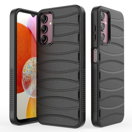 Силиконов калъф BIBERCAS за Samsung Galaxy A14, Черен