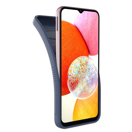 Силиконов калъф BIBERCAS за Samsung Galaxy A14, Син