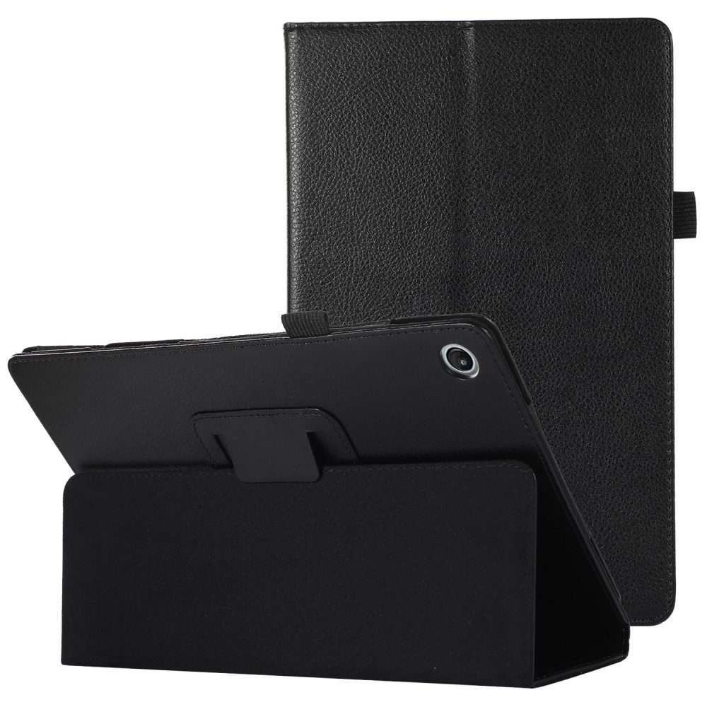 Калъф Тефтер Litchi Texture за таблет Lenovo Tab M10 Plus (3rd Gen) 10.6 inch, Черен