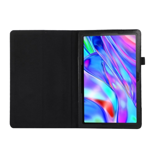 Калъф Тефтер Litchi Texture за таблет Lenovo Tab M10 Plus (3rd Gen) 10.6 inch, Черен