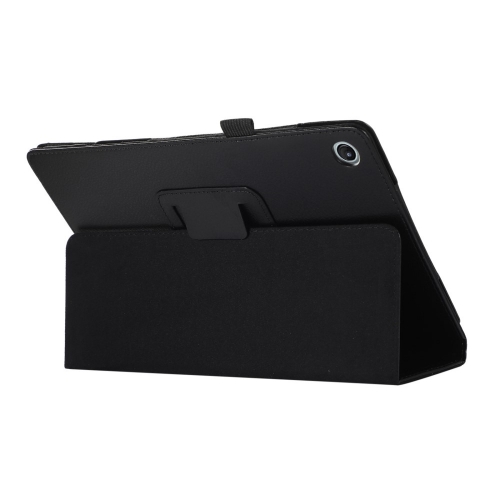Калъф Тефтер Litchi Texture за таблет Lenovo Tab M10 Plus (3rd Gen) 10.6 inch, Черен