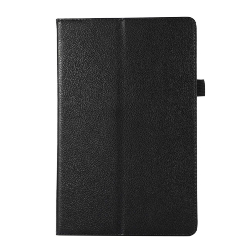 Калъф Тефтер Litchi Texture за таблет Lenovo Tab M10 Plus (3rd Gen) 10.6 inch, Черен