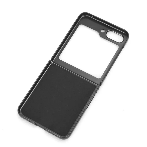 Удароустойчив калъф Ultra Thin Litchi за Samsung Galaxy Z Flip5 5G, Черен