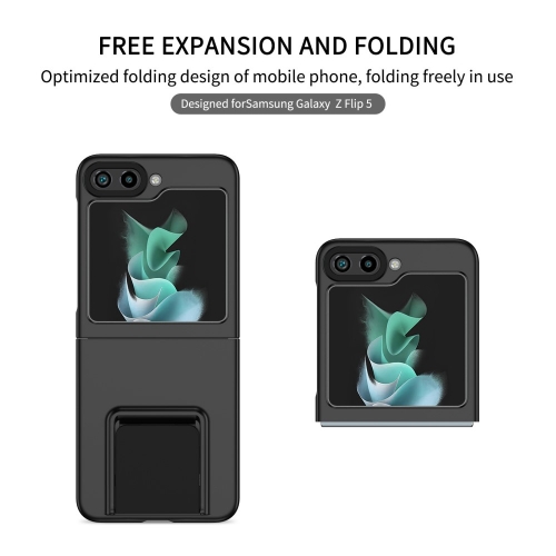 Калъф с поставка Hard Cover за Samsung Galaxy Z Flip5 5G, Черен
