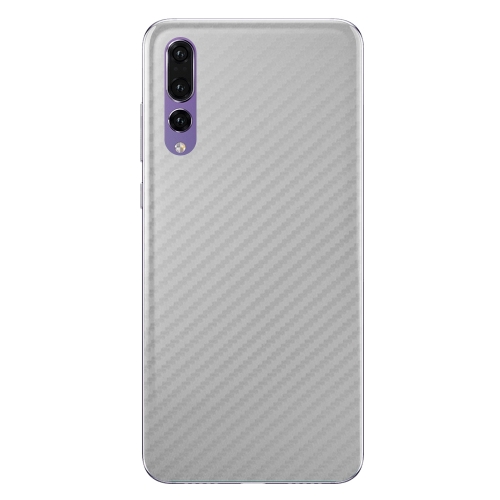 Фолио протектор за гърба на Huawei P20 Pro, Сребрист карбон
