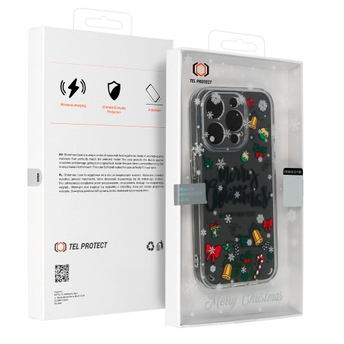 Удароустойчив калъф Christmas за iPhone 13 Pro, Happy New Year