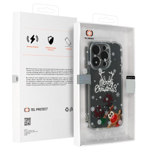 Удароустойчив калъф Christmas за IPhone 15 Pro, Merry Christmas