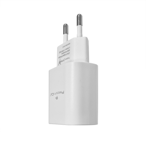 Зарядно 220V Prestico F25, USB-C, PD, 25W, Бял