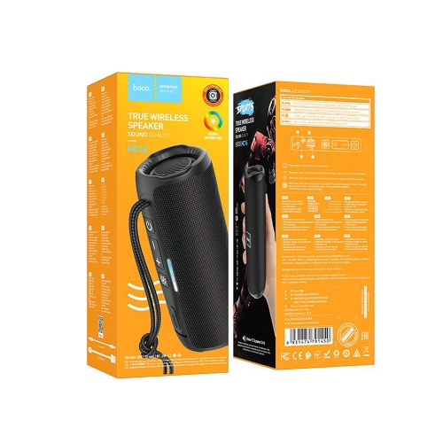 Преносима колонка HOCO HC16, Wireless, Waterproof, 10W, Bluetooth 5.3, Черен
