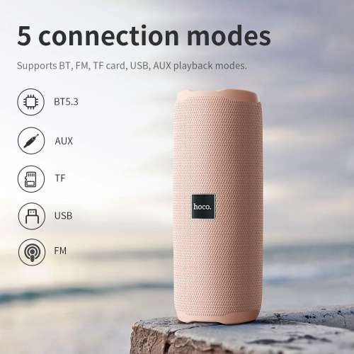 Преносима колонка HOCO HC16, Wireless, Waterproof, 10W, Bluetooth 5.3, Розов
