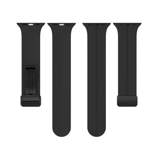 Силиконова Каишка Techsuit Watchband W011 за Apple Watch 1,2,3,4,5,6, Черен