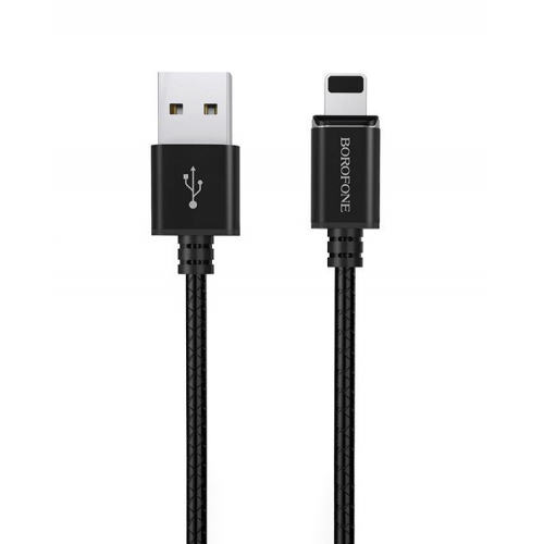 Магнитен Кабел Borofone MagJet BU1, 3A, 1.2m, Lightning, Черен