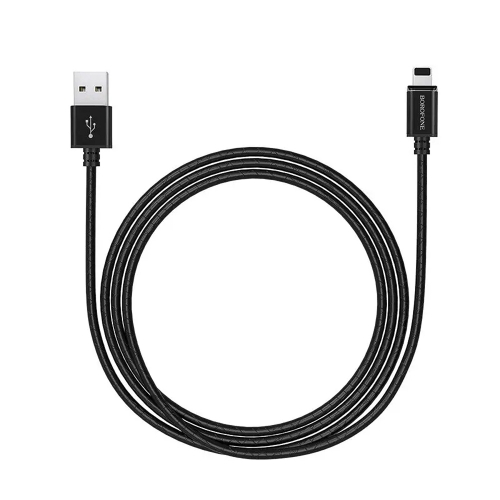 Магнитен Кабел Borofone MagJet BU1, 3A, 1.2m, Lightning, Черен