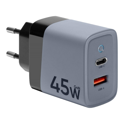 Зарядно 220v, Tactical Microgrid GaN 45W, Сив