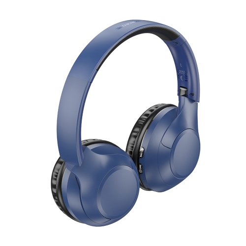 Безжични Слушалки BOROFONE BO23 Glamour, Bluetooth, Син