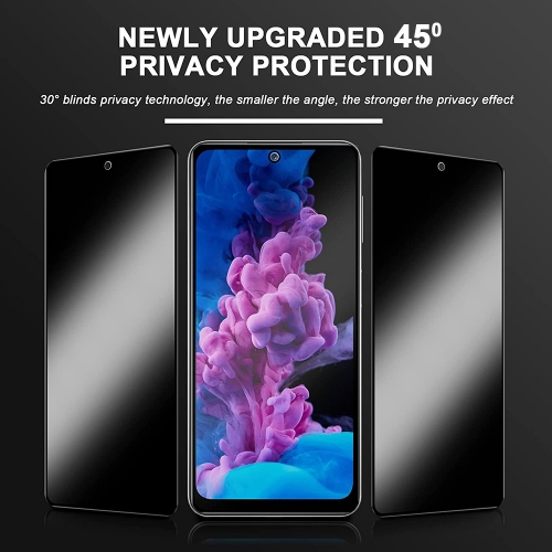 Стъклен Протектор Full Glue PRIVACY за Samsung Galaxy S23 FE, Черен