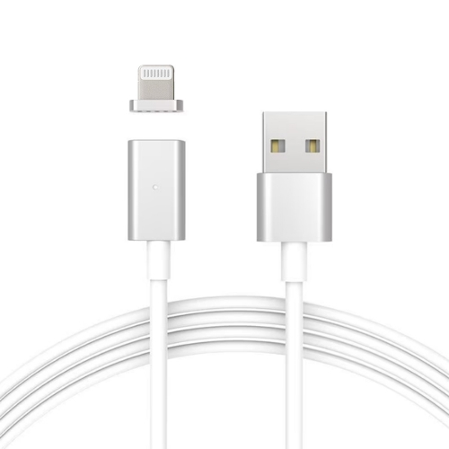 Магнитен кабел Magnetic от USB към Lightning за iPhone 5/6/7/8/X, 1m, Сребрист