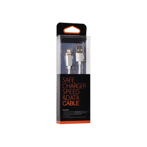 Магнитен кабел Magnetic от USB към Lightning за iPhone 5/6/7/8/X, 1m, Сребрист