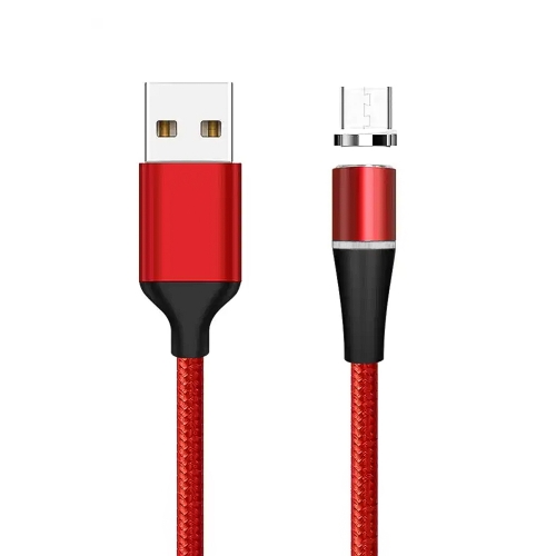 Магнитен кабел Magnetic от USB към Micro USB, 3A, 1m, Червен