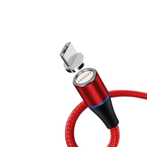 Магнитен кабел Magnetic от USB към Micro USB, 3A, 1m, Червен