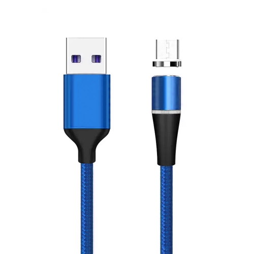 Магнитен кабел Magnetic от USB към Micro USB, 3A, 1m, Син