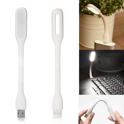 Мини Лампа Silicone USB LED, Бял