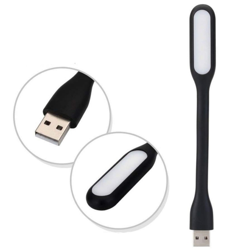 Мини Лампа Silicone USB LED, Черен