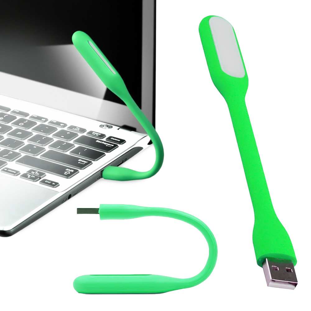 Мини Лампа Silicone USB LED, Зелен