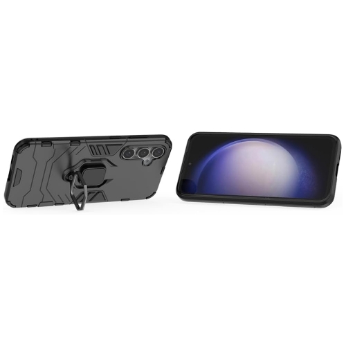 Удароустойчив Калъф Kickstand Ring за Samsung Galaxy S23 FE, Черен