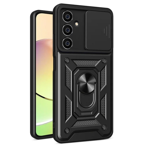 Удароустойчив калъф Slide Camera за Samsung Galaxy S23 FE, Черен