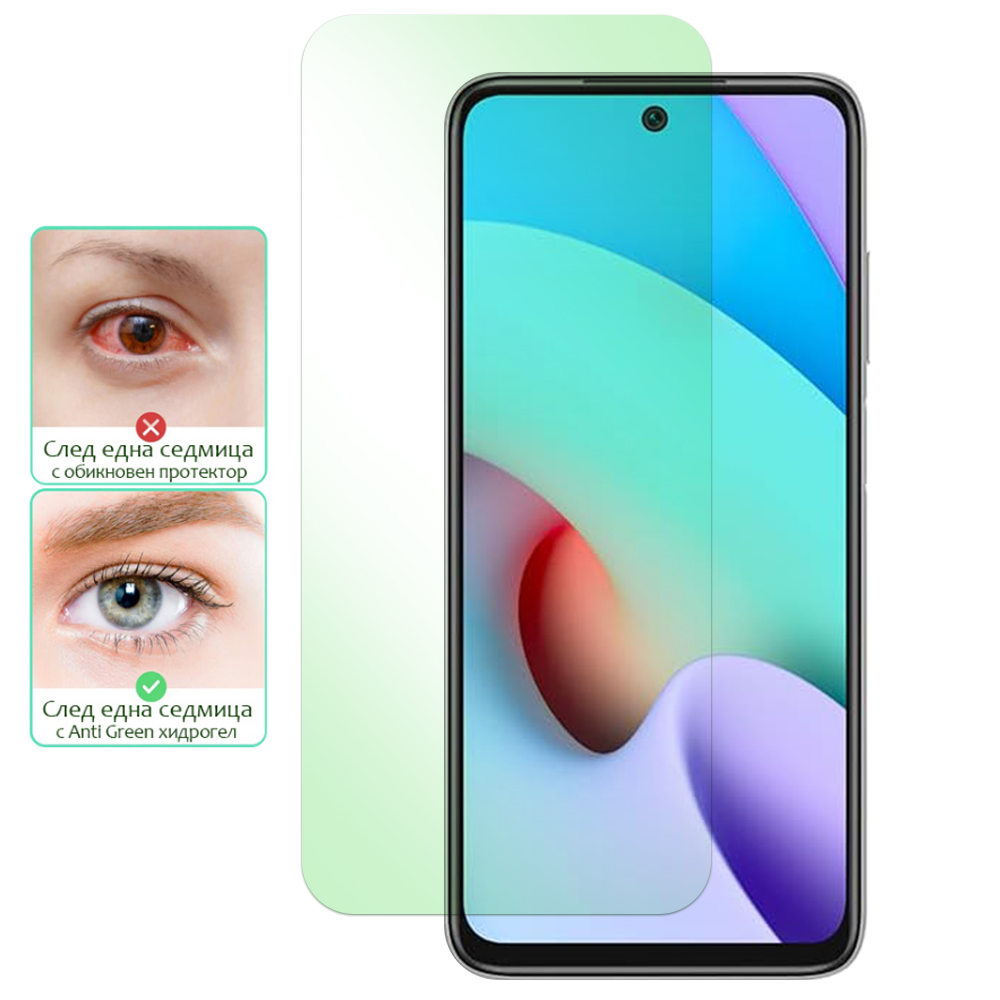 Хидрогел протектор Anti Green Light за Xiaomi Redmi Note 11 China, front shell