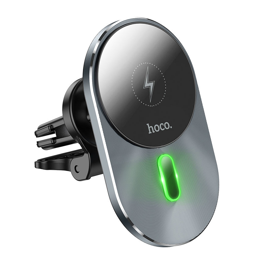 Поставка за кола с безжично зареждане HOCO CA91, support MagSafe charging Magic, Сив