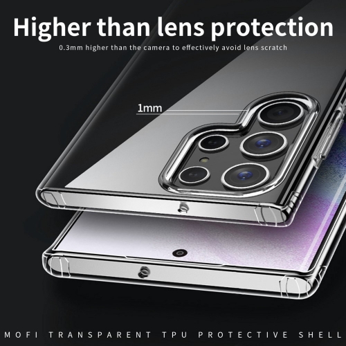 Силиконов калъф MOFI за Samsung Galaxy S22 Ultra, Прозрачен