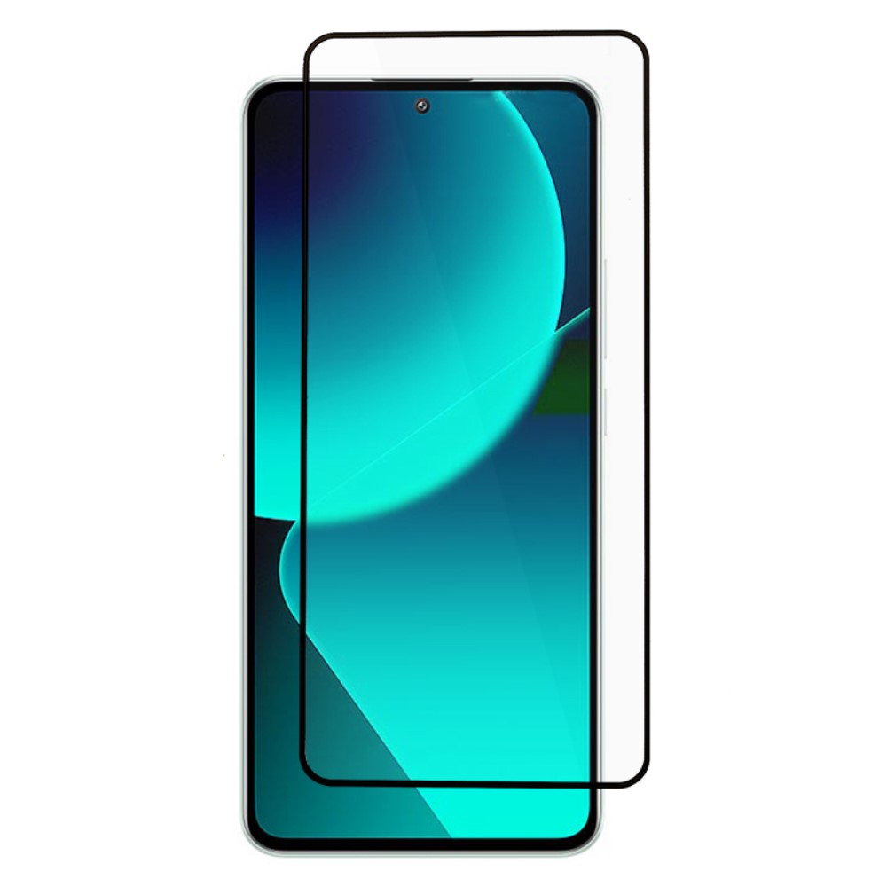 Стъклен Протектор Full Glue за Xiaomi Redmi 13T/13T Pro, Черен