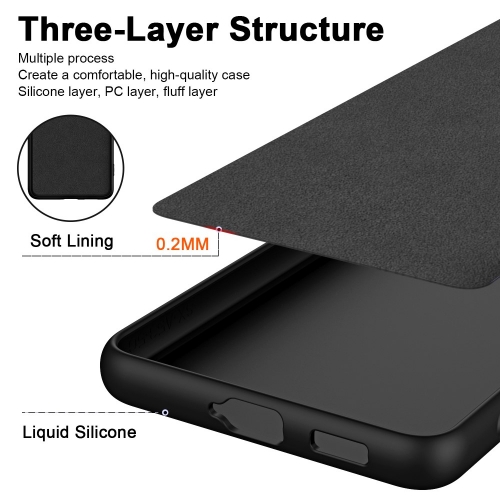 Силиконов калъф LUX за Xiaomi 13T/13T Pro, Черен