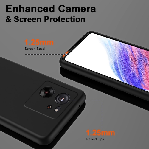 Силиконов калъф LUX за Xiaomi 13T/13T Pro, Черен